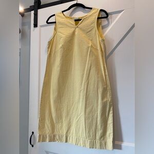 Vintage Fresh Produce Yellow Gingham Cotton Mini Dress